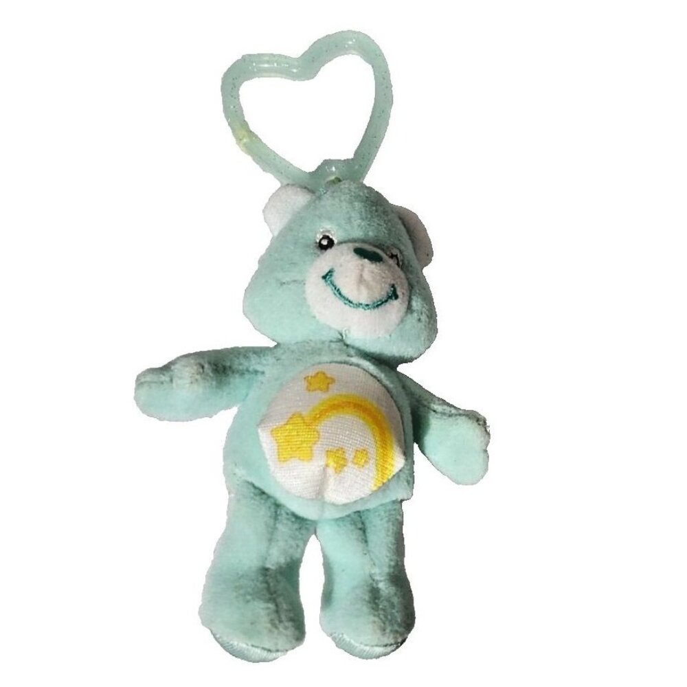 Care Bears Burger King Kids Plush Kids Meal Toy Wish Bear 2005 with Clip